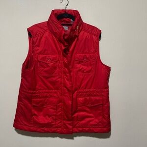 EC LIZ CLAIBORNE Red Vest